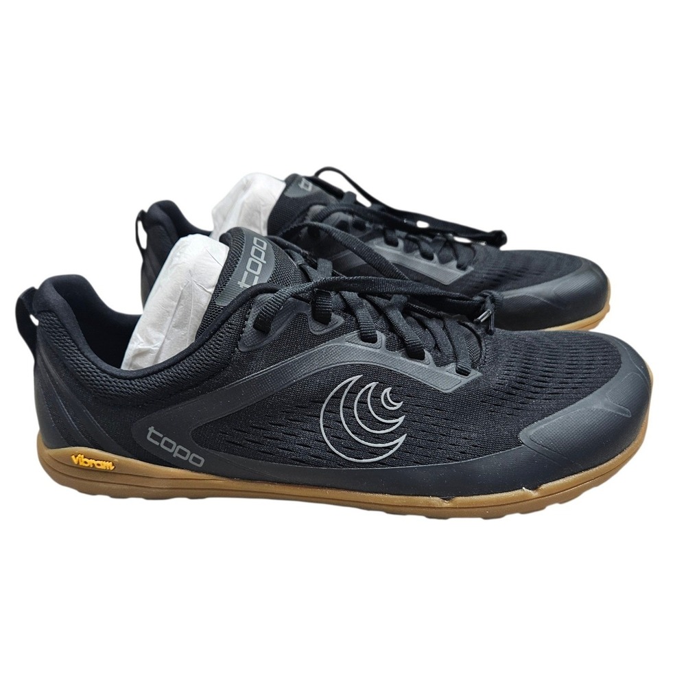 Topo Athletic M Connect Mens Size 9 Black Gum Minimalist Barefoot Shoes Gorpcore